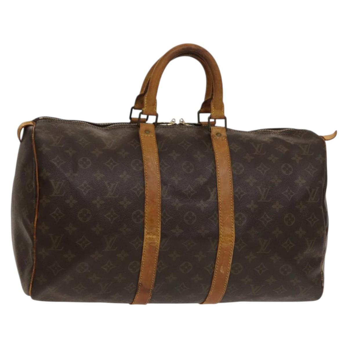 Louis Vuitton Monogram Keepall 45 Boston Bag M41428 Lv Auth 135596